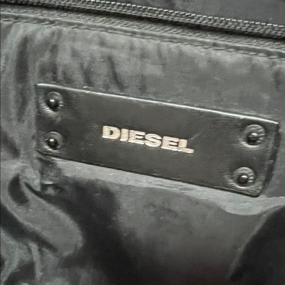 Diesel Orange Quilted Nylon Backpack with Black Hardware - Picture 5 of 12